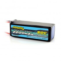 HobbyStar 2200mAh 18.5V, 5S 50C LiPo Battery 