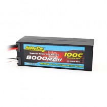 HobbyStar 8000mAh 15.2V, 4S HV 100C Hardcase LiPo Battery