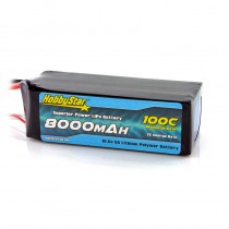 HobbyStar 8000mAh 18.5V, 5S 100C LiPo Battery 